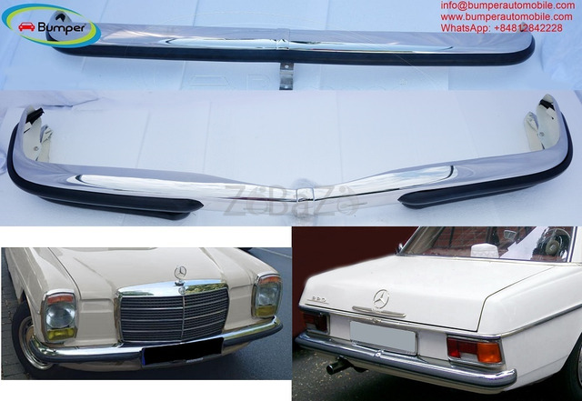 Mercedes W114 W115 Saloon Series 2 bumpers (1968-1976) - 1/3