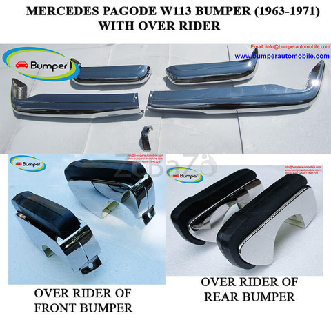 Mercedes Pagode W113 bumpers with over rider (1963 -1971) - 1/5