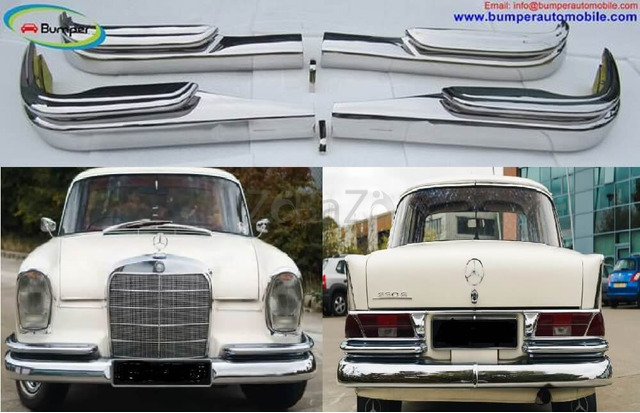 Mercedes W111 W112 Fintail Saloon bumpers (1959 - 1968) - 1/4
