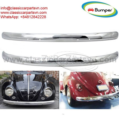 Bumpers VW Beetle blade style (1955-1972) by stainless steel - 1