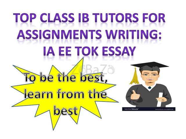 Expert IB Tutors for help in internal assessment extended essay tok essay - 4/4