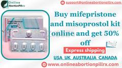 Buy mifepristone and misoprostol kit online and get 50% off