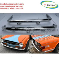 Triumph TR6 bumpers (1969-1974) by stainless steel - 1